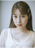 清楚系ハーフアップ20代30代◎前髪ありお呼ばれロングヘア高崎