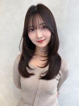 TLUUS 梅田茶屋町店【トゥルーズ】前髪&韓国レイヤー&ボブ&髪質改善【4/4~(予定)】 【TLUUSイメチェン前髪ピンクベージュクールショート】