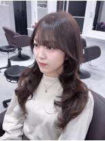 アウラ 近鉄八尾駅前店(Aura)&nbsp;ブリーチなしベージュ × フォワード巻き♪