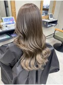 バレイヤージュ、ハイライト、レイヤーロング、キッズカット