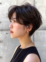 赤れんがアネックス(ANNEX)&nbsp;ナチュラルショートボブミルクブラウン白髪染め 30代40代50代