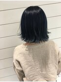【Neolive & 渋谷店】ネイビー切りっぱなしBOB