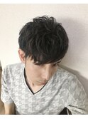 ツーブロックマッシュショート