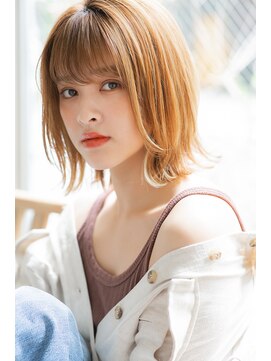 ベイルーム(BAYROOM by HONEY omotesando) BAYROOM横浜】外ハネバブ×ベージュ