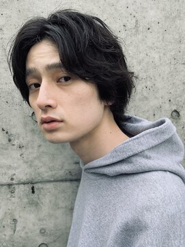 フィフス(fifth) ◇くせ毛風パーマ 黒髪 メンズウルフ◇