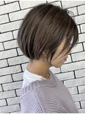 【大人可愛い】20代30代40代小顔ワンサイドハイライトボブ
