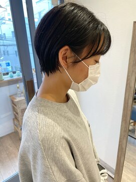 メルト 吉祥寺(melt) 小顔大人可愛いマッシュショート 丸み ベージュ 20代30代