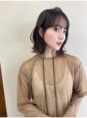 大人ナチュラル大人レイヤーくびれボブミディ