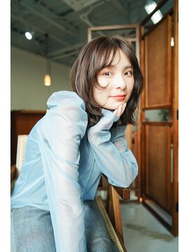 カフネ(cafne) ミディアムレイヤー＊ウルフレイヤー＊20代30代40代＊田中啓之