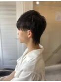 【soy-kufu】MEN'S HAIRアッシュブラック束感ショート