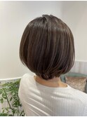 白髪ぼかしハイライト/前髪