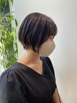 大人可愛い乾かすだけ丸みショート顔まわりカット20代30代40代