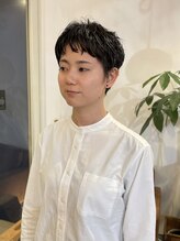 ヒツジ(hitsuji)&nbsp;直毛さんでも扱いやすいニュアンスパーマ×ベリーショート