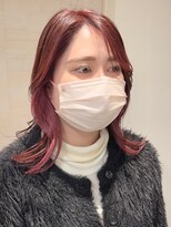 シャルヘアーデザイン(Shall hair design)&nbsp;earring color pink