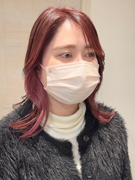 シャルヘアーデザイン(Shall hair design) earring color pink