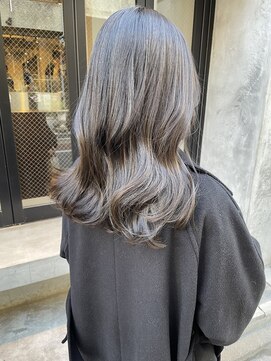 コフィー バイ メルト 吉祥寺(cofy by melt) 【松本咲花】ブリーチなし透明感カラー韓国風オリーブグレージュ