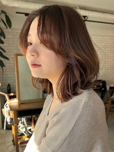 ガーデン ミサト 三郷中央(garden misato) 20代30代40代大人可愛いひし形ふんわりレイヤーボブ×前髪なし