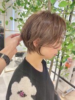 ヨール(YOL)&nbsp;大人可愛いショート/小顔/ハイライト/白髪ぼかし/30代/40代