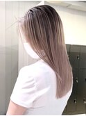 ロングミディアム美髪韓国ヘア顔周りレイヤー_ba418461