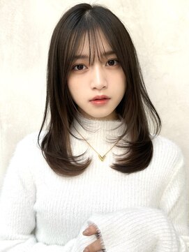 ミラリー トウキョウ(Mirareee Tokyo) 20代30代40代◎前髪パーマ韓国風巻きくすみベージュお団子ヘア