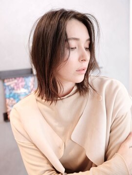 エムスラッシュ ソル センター南(M.SLASH SOL) ■透け感外国人風カラー艶髪大人ボブウルフSOLセンター南22-2