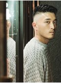 【スキンフェード】サイドパートバーバースタイル