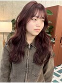 栄カットカラー透明感ナチュラル