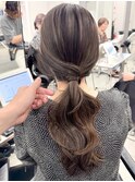 ハイライトバレイヤージュダブルカラーケアブリーチ20代30代