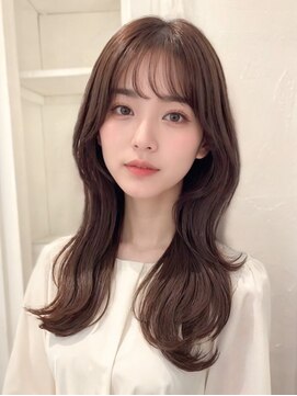 アンヘアー 元町三宮(UNHAIR) 韓国風カット/くびれ巻き/まろやかベージュ