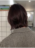 パープルブラウン　レイヤーボブ