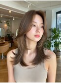 ハイレイヤーカット/韓国ヘア/くびれレイヤー/20代/30代