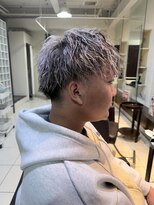 スティラ スムース 高田馬場(Stilla smooth)&nbsp;ホワイトメッシュ×ツイストパーマ