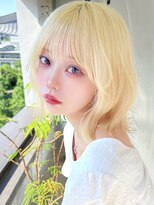 ルネラトーキョー(RUNERA TOKYO)&nbsp;ブロンドカラーケアブリーチレイヤーカットウルフカット