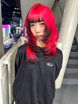 キオク(KIOX) 裾カラー/デザインカラー/ハイトーン/ブリーチ/名古屋/栄