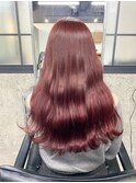 ◎ブリーチなしダブルカラーレッドバイオレットカラー◎