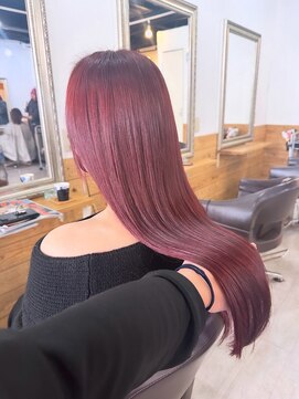 ヘリア(HELIA) 【髪質改善カラー&ブリーチなしレッド】