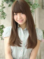 と和×美髪クリニック 巣鴨店&nbsp;ヌーディーなロングヘアで大人女子、重めバングで甘さ↑　巣鴨店