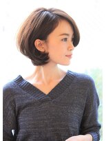 【３０代４０代】大人女性に人気の耳かけひし形ボブ
