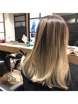 レイズ 立川(RAYS) 【RAYS/金本】外国人風バレイヤージュ×ハイベージュk-34