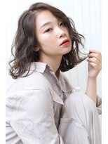 ヘアーメイクパウダー 天王寺寺田町店(Hair make powder) ナチュラルボブ×大人ショートボブ×ウェーブ20代30代40代抜け感