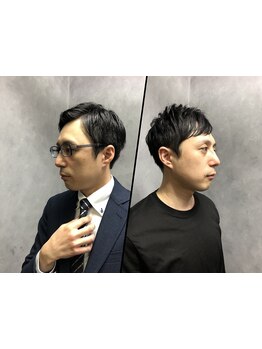 ビジネスシーンに合わせた髪型で好印象アピール★ON/OFFでスタイリングしやすいスタイルをご提案◎