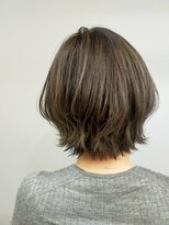 バッカ(BACCA)&nbsp;#白髪染め　ハイライト　伸ばしかけショートボブ#