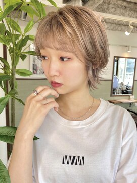 リタヘア(Re:ta Hair) パールミルクティーの外ハネウルフ  【飯田淳平】Re:ta Hair