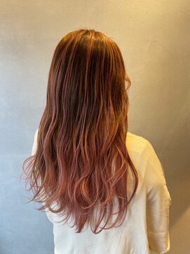 ニコ(NICO) ピンクベージュバレイヤージュ