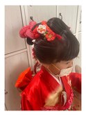 七五三で日本髪に＊