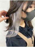 20代30代艶感シルバーグレーイヤリングカラー【上野】