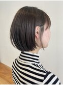 大人ラフウェーブ20代30代40代ボブブラウンスウィングショート