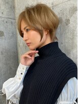 シー バイ ロンド 新宿(Sea by Lond)&nbsp;チェリーブラウン×くびれヘア[夏/ボブ/グレージュ]