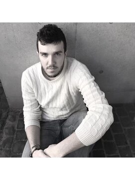 ロッサ(ROSSA) メンズカット/ツーブロック/ダークアッシュ/ベリーショート