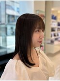 ブリーチなし透明感カラー　アッシュベージュ